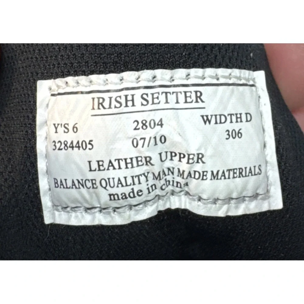 Irish Setter Youth 6 UltraDry Waterproof Thinsulate Leather Camo Hunting